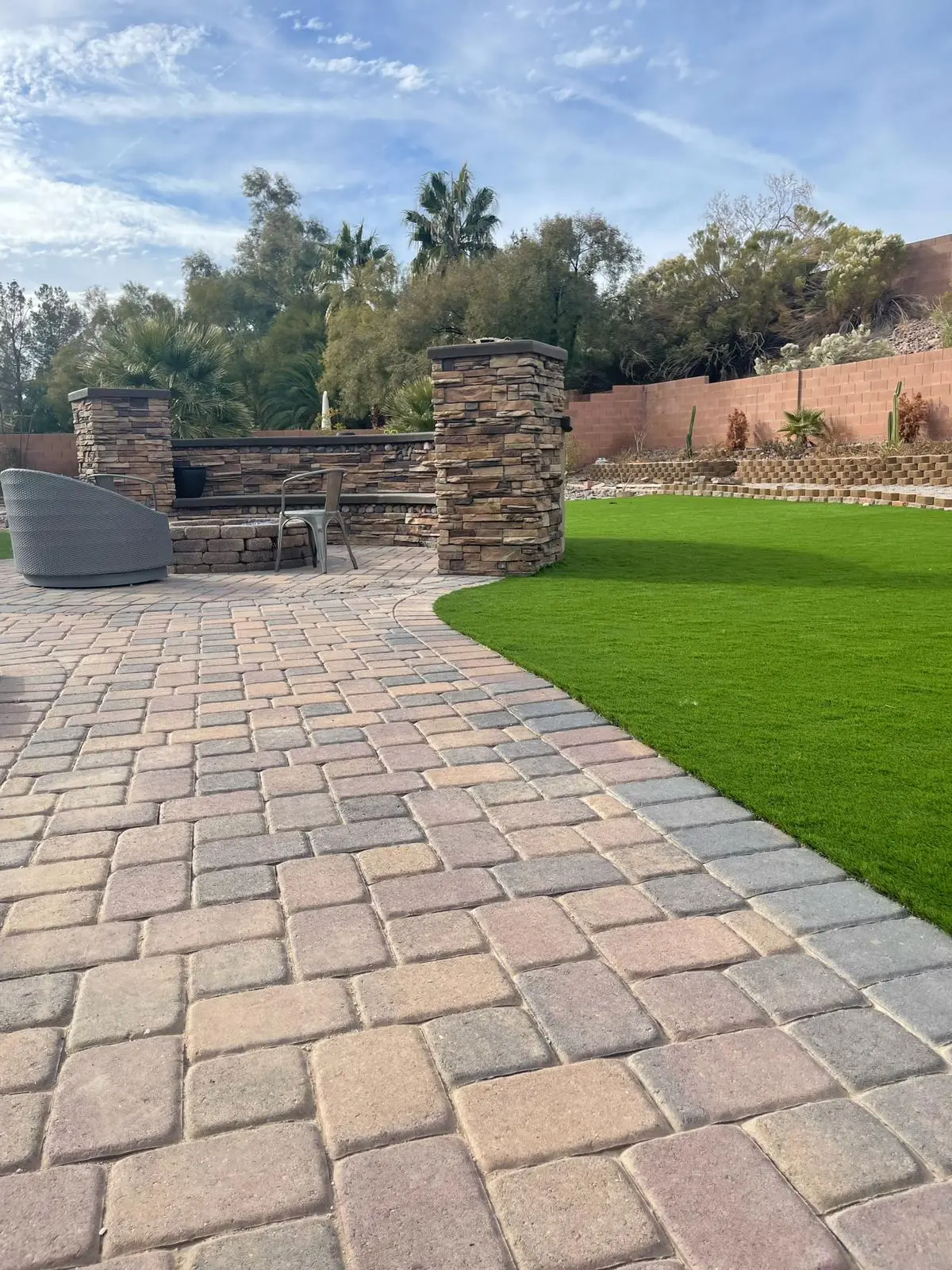Pavers & Hardscaping project in Las Vegas by Pure Turf & Hardscape USA